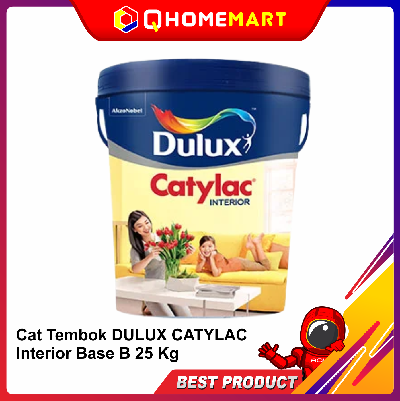 Cat Tembok DULUX CATYLAC Interior Base B 25 Kg