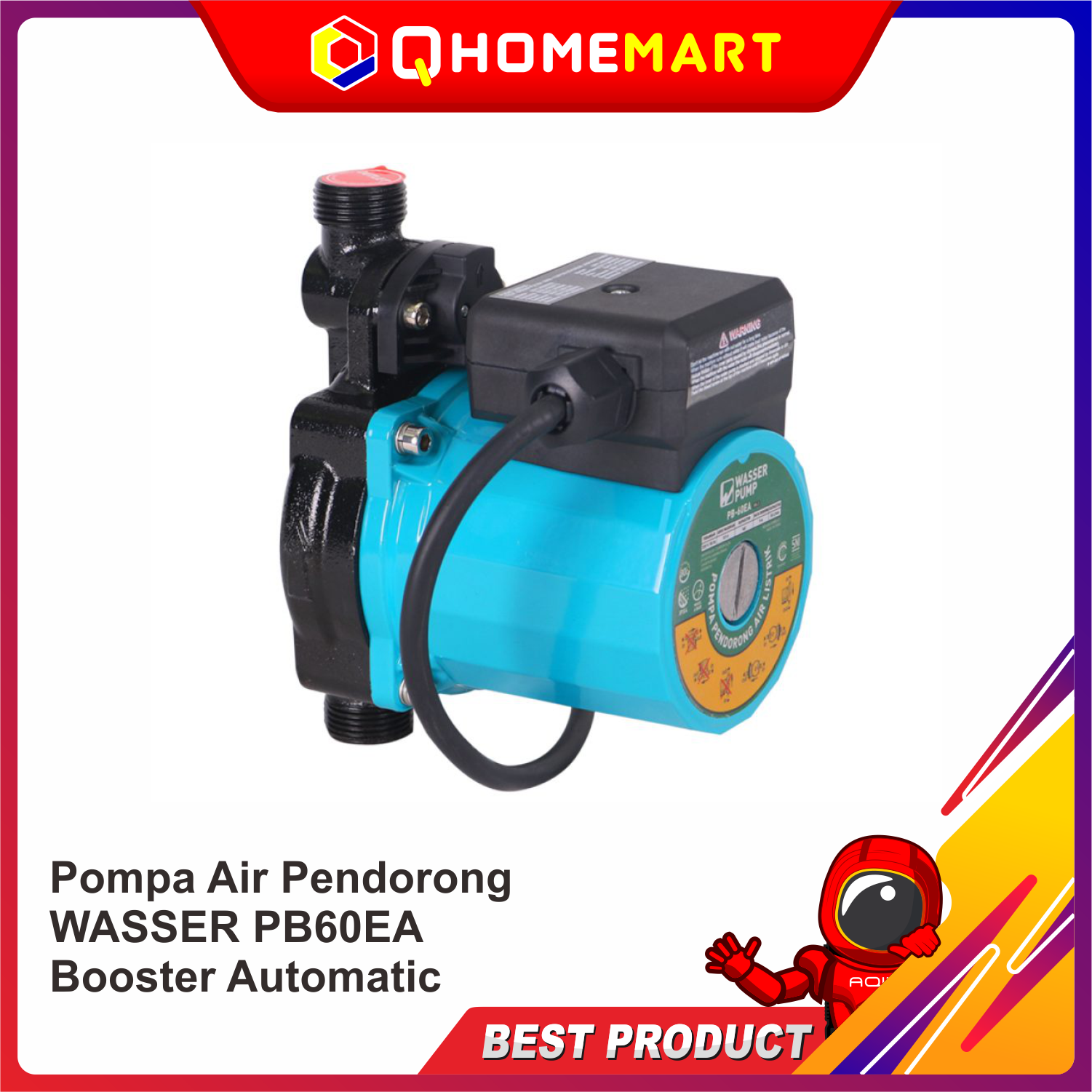 MESIN POMPA AIR DORONG WASSER PB-60 EA /AUTOMATIC BOOSTER PUMP