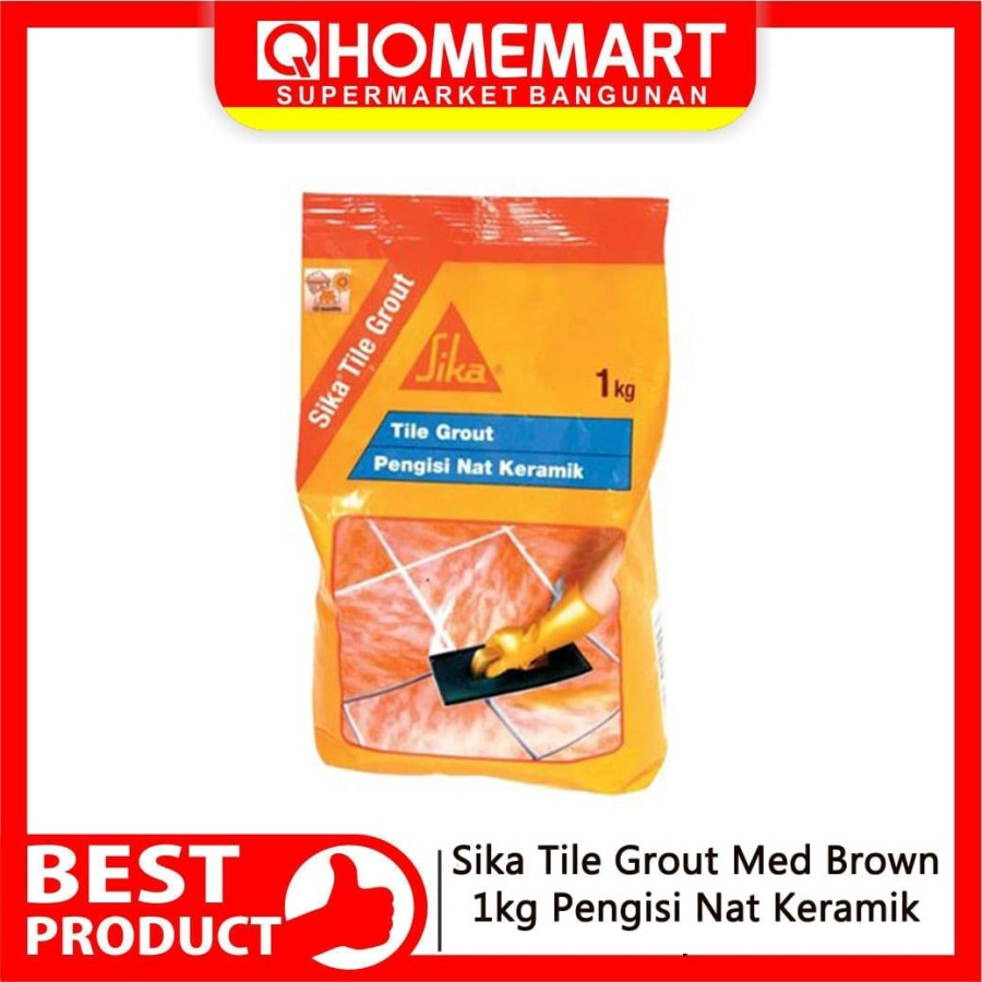 Pengisi Nat Keramik Sika Tile Grout Med Brown 1kg - CREAM