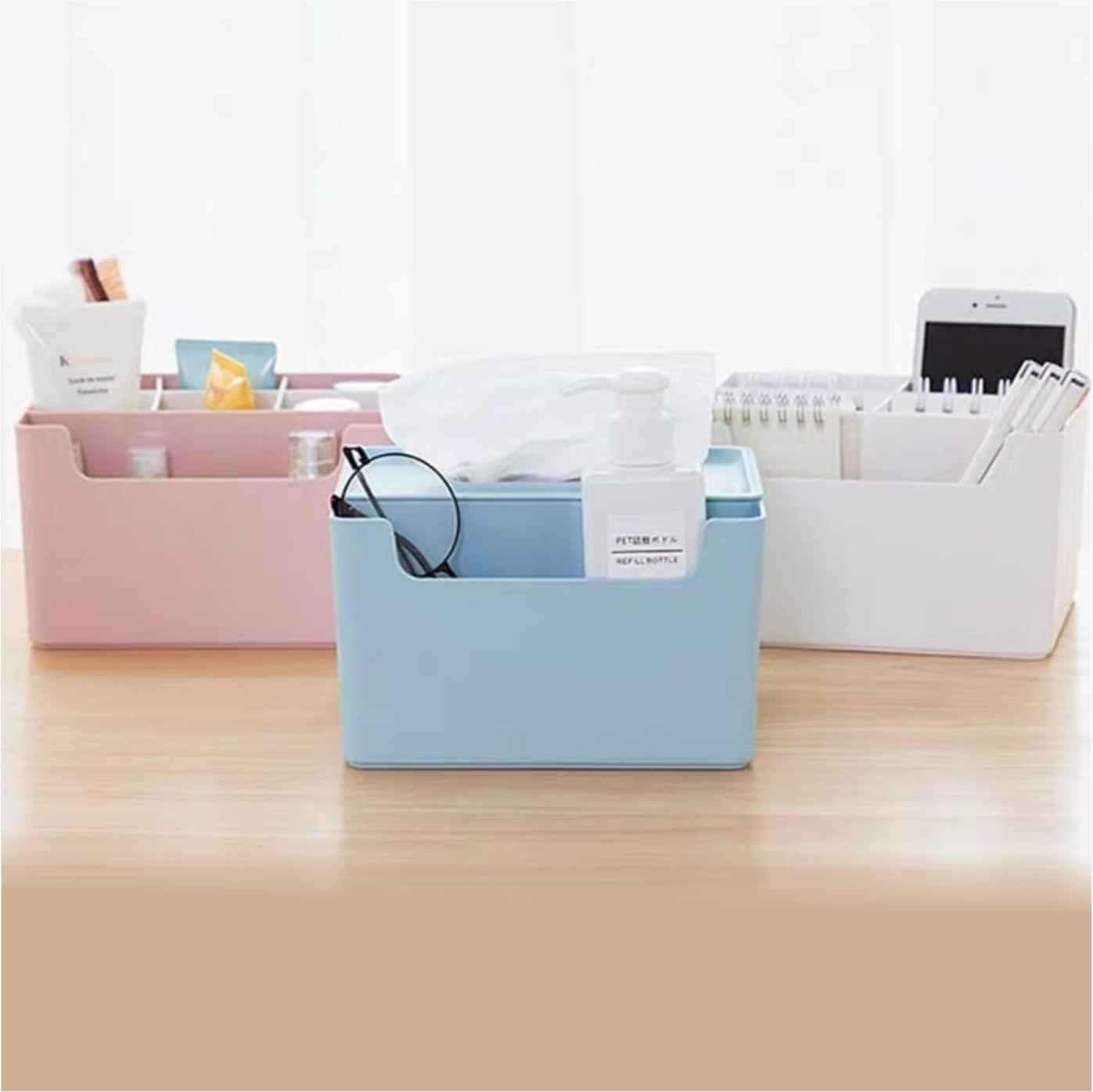 Kotak Penyimpanan Serbaguna UNISOH UNI 708971 Storage Box Blue White Pink