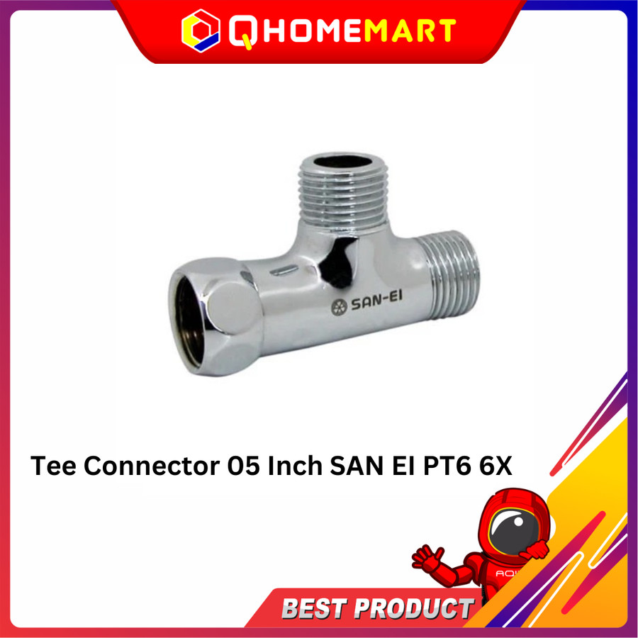 Tee Connector Sambungan Pipa T 05 Inch SAN EI PT6 6X
