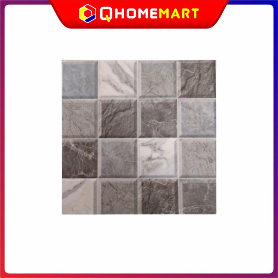 Keramik Lantai 25x25 MULIA Axelle Grey KW1 Rata Halus