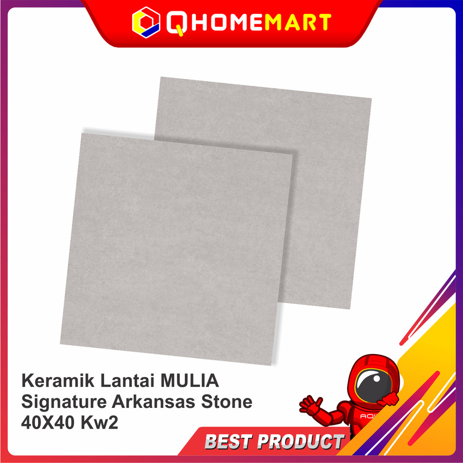 Keramik Lantai MULIA Signature Arkansas Stone 40X40 KW2