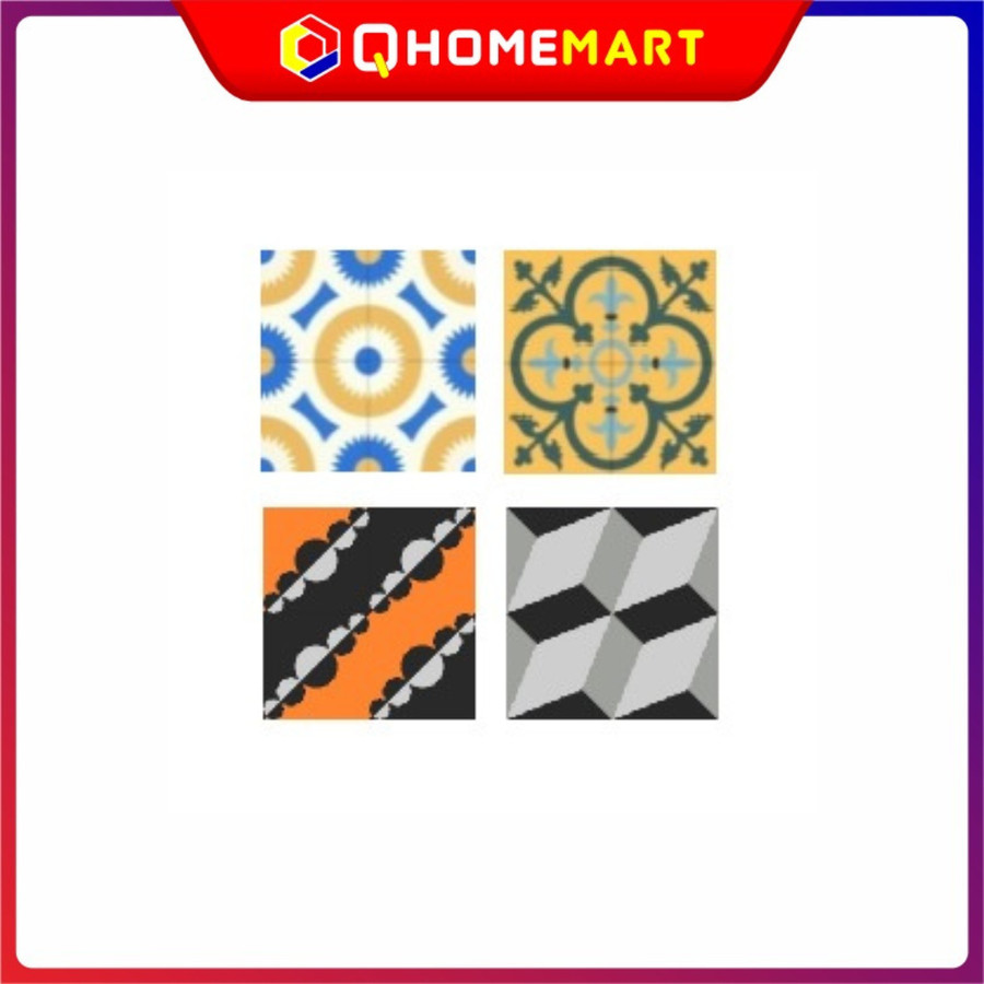 Tegel Ubin Motif 20 x 20 cm 3 warna Qhome Design - 3C007