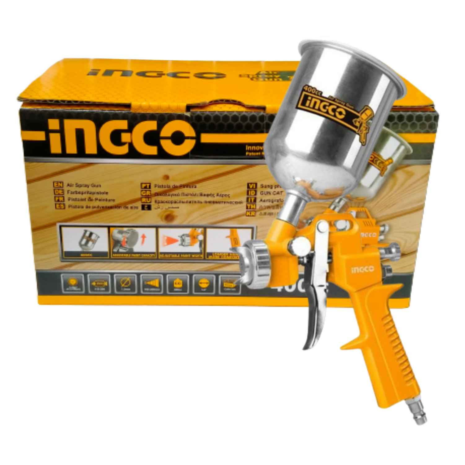Spray Gun INGCO ASG4041 Tabung Atas 400 Cc