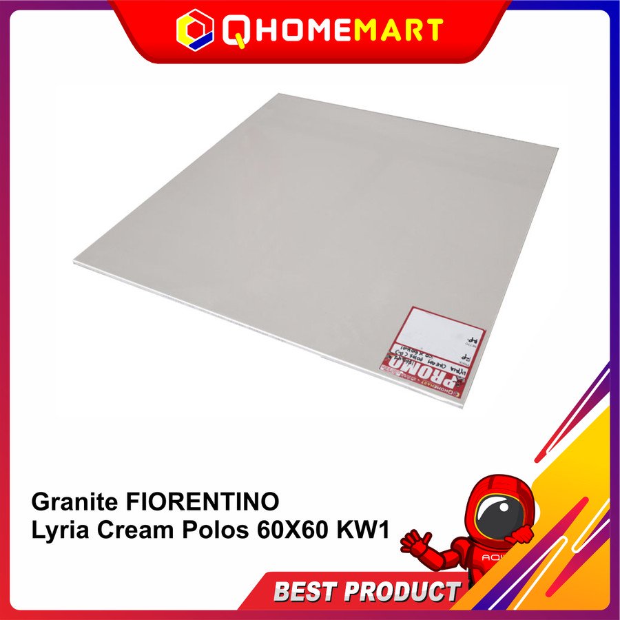 Granite FIORENTINO Lyria Cream Polos 60X60 KW1Granit Murah