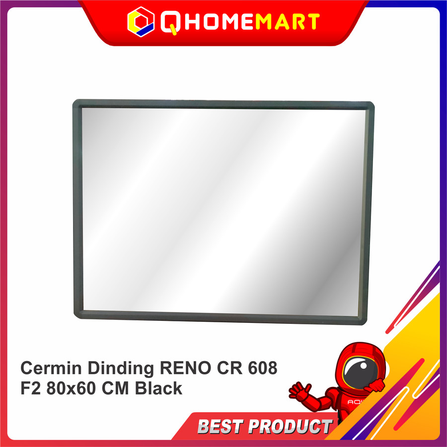 Cermin Dinding RENO CR 608 F2 80x60 CM Matte Grey