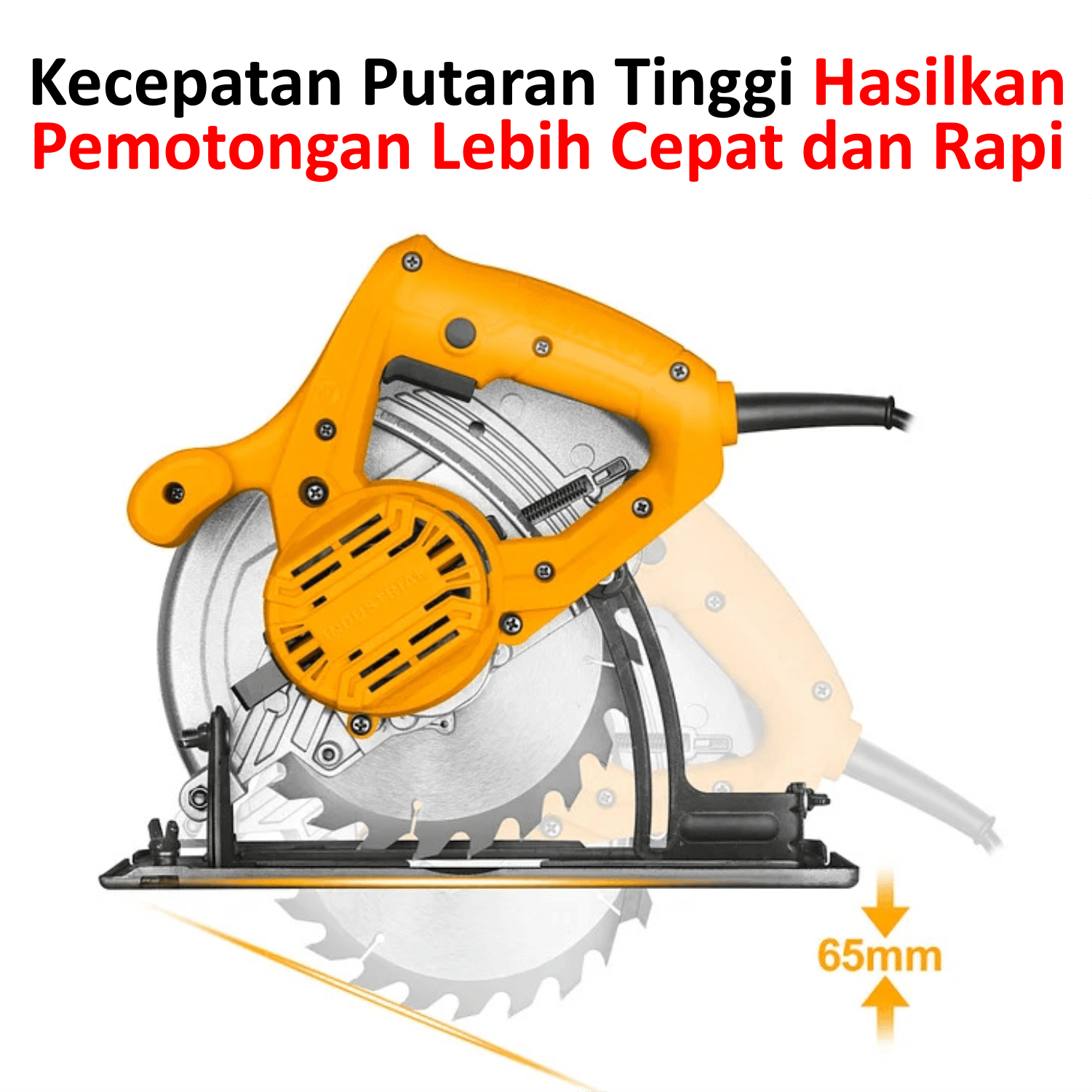 Gergaji Listrik INGCO CS18538 (SS) Mesin Circular Saw 1400 Watt