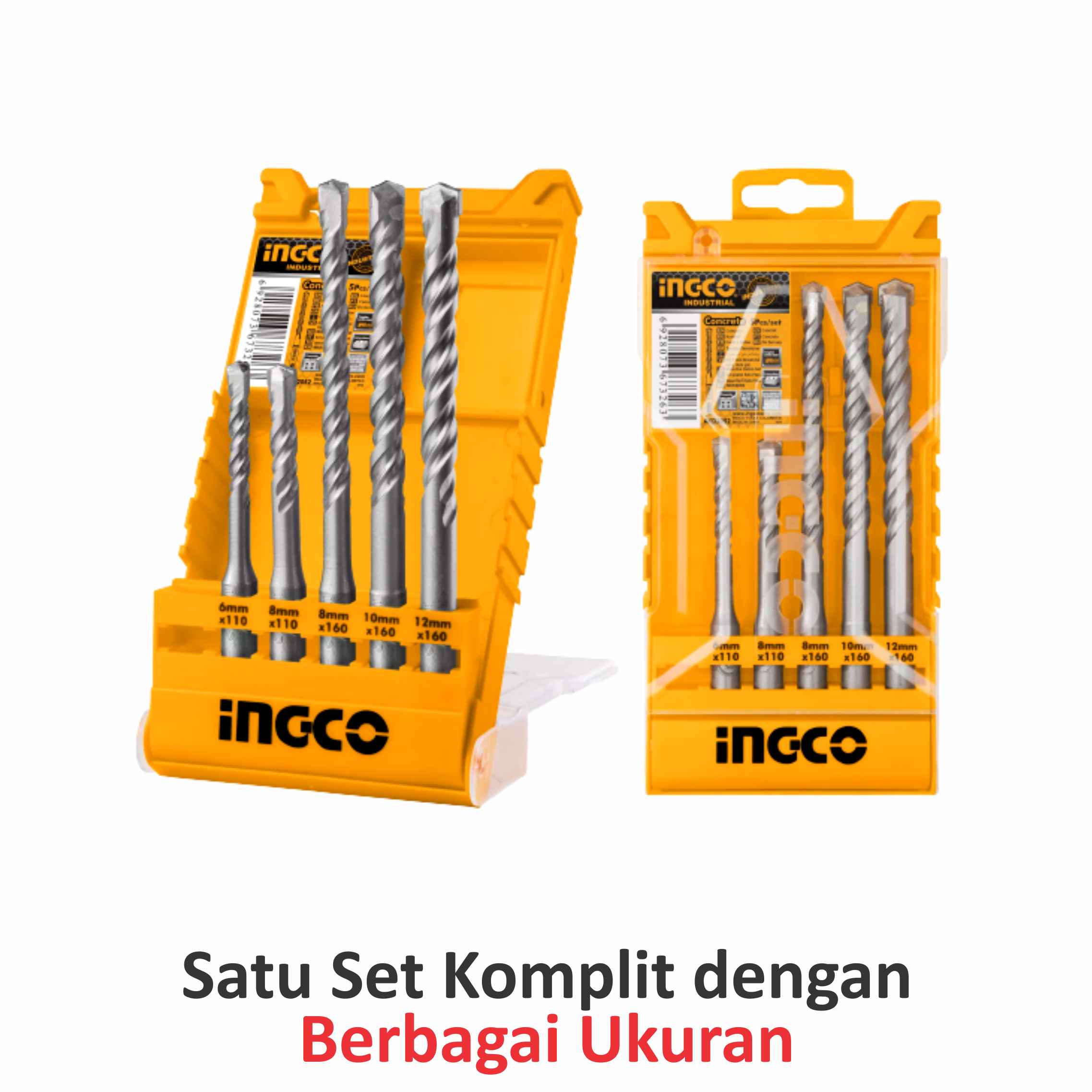 Mata Bor Beton Colok INGCO AKD2052 Set 5 Pcs