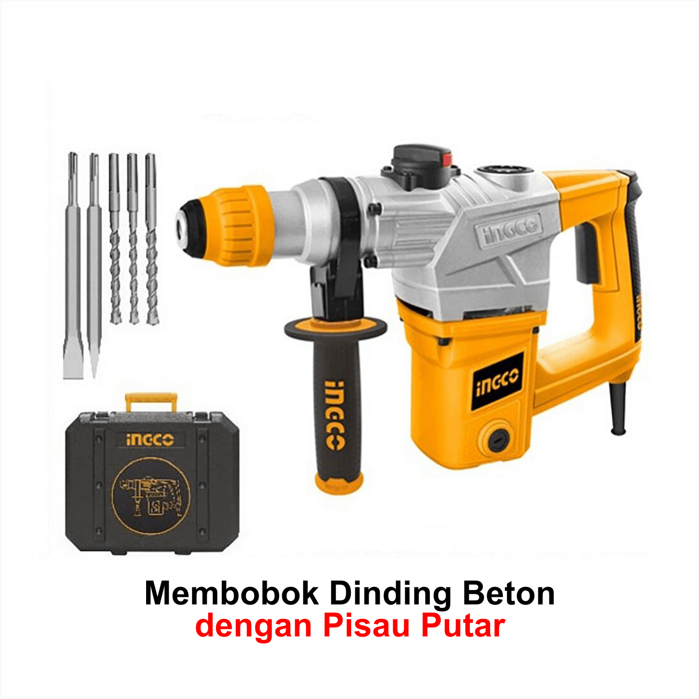 Mesin Bobok Beton INGCO RH10508 Rotary Hammer 28 MM