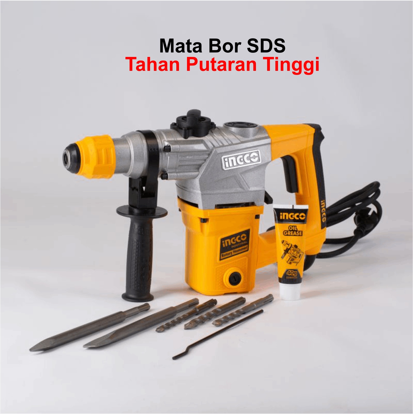 Mesin Bobok Beton INGCO RH10508 Rotary Hammer 28 MM