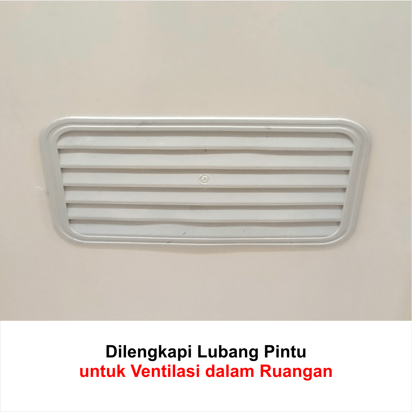 Pintu Kamar Mandi PVC MASTERQ Putih 70x200 Cm Buka Kanan Kiri