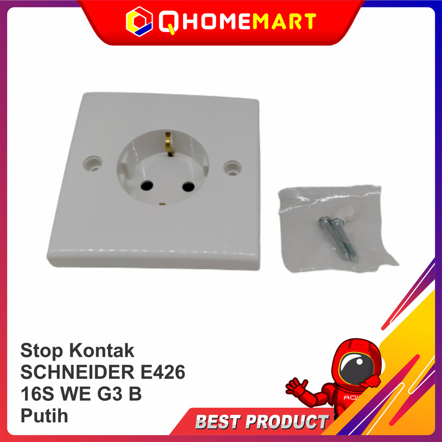 Stop Kontak SCHNEIDER E426 16S WE G3 B Putih