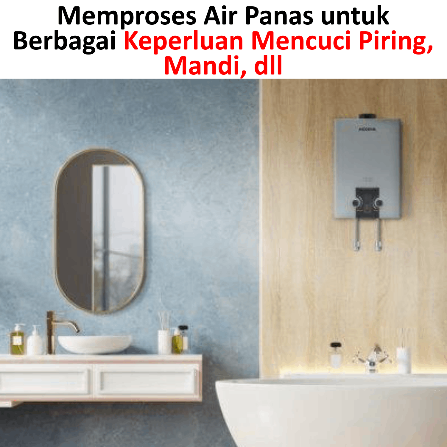 Water Heater Gas MODENA GI 6AV Pemanas Air