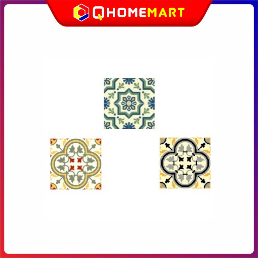 Tegel Ubin Motif 20 x 20 cm 4 warna Qhome Design - 4c008