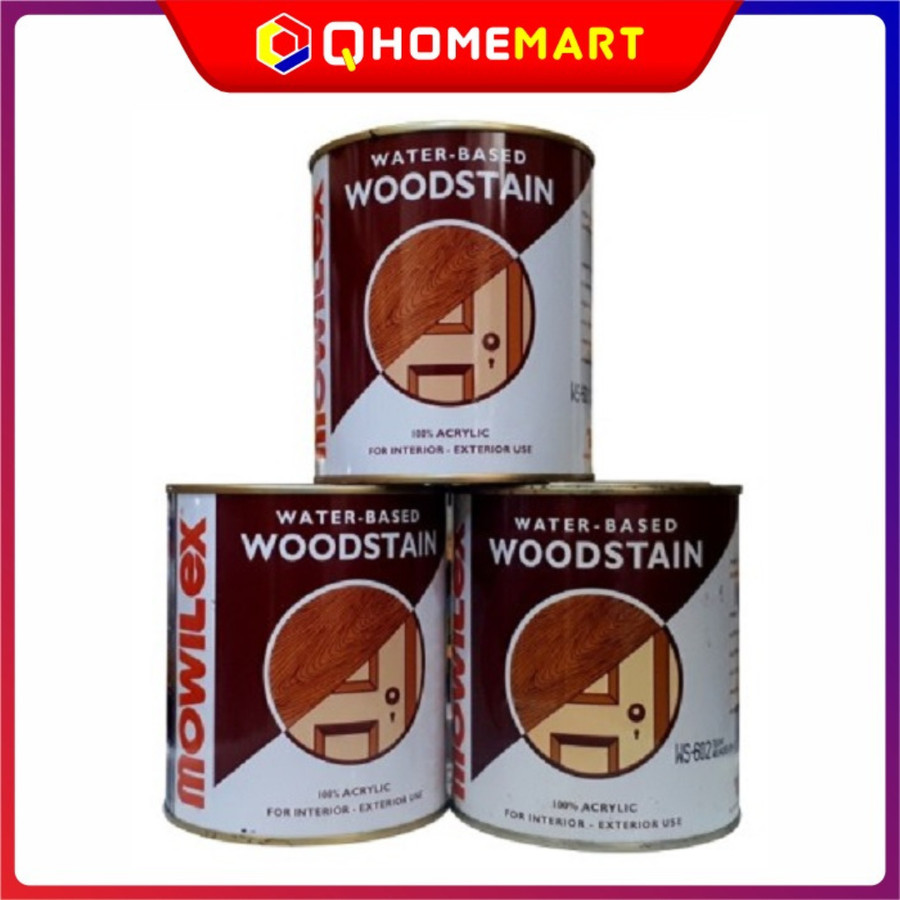 Cat kayu water based Mowilex Woodstain kemasan 1 kg - OAK