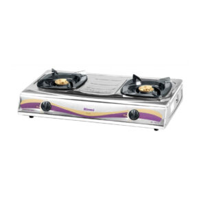 Kompor Gas Rinnai RI-522E Stainless Steel 2 Tungku